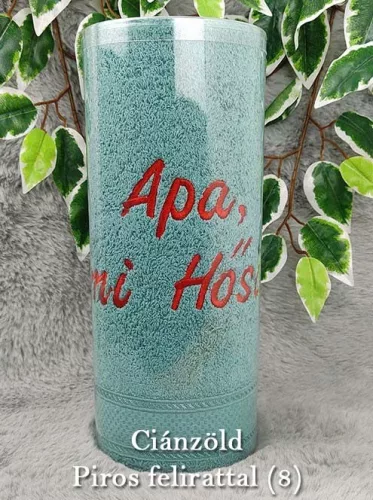Apás_ajándék_Hímzett_törölköző_apák_napjára_