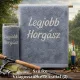 Legjobb horgász hímzett törölköző - Ajándék pecásoknak