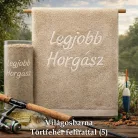 Horgász_ajándék_Halas_törölköző_Legjobb_horgász