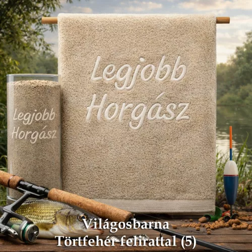 Horgász_ajándék_Halas_törölköző_Legjobb_horgász