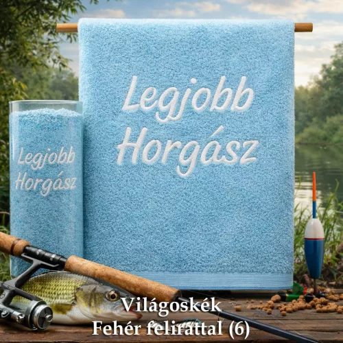 Horgász_ajándék_Halas_törölköző_Legjobb_horgász