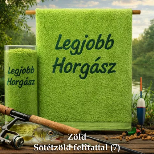Horgász_ajándék_Halas_törölköző_Legjobb_horgász