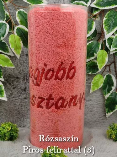 Legjobb_keresztanya_törölköző_Ajándék_keresztszülőnek_