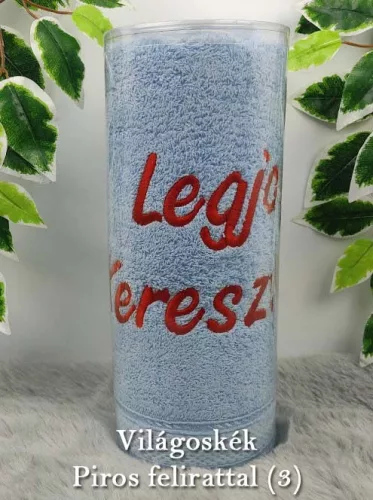 Ajándék_keresztszülőknek_Ajándék_törölköző_keresztapának_