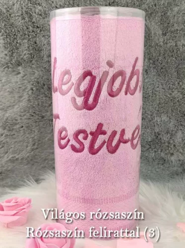 Ajándék_testvérnek_Legjobb_testvér_törölköző_