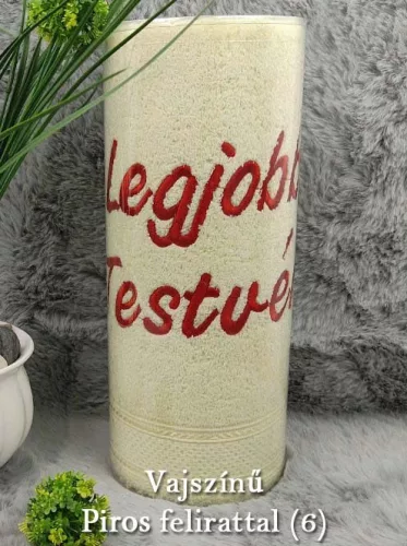 Ajándék_testvérnek_Legjobb_testvér_törölköző_