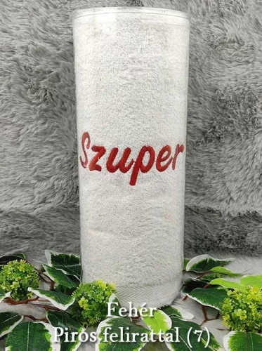 Ajándék_nagymamának_Szuper_nagyi_törölköző_