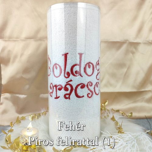 Hímzett_törölköző_karácsonyra_Karácsonyi_ajándék_