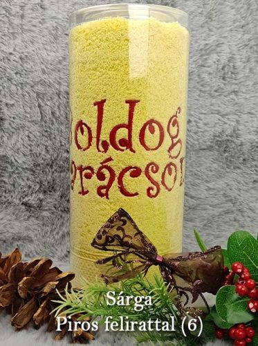 Hímzett_törölköző_karácsonyra_Karácsonyi_ajándék_