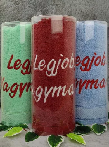 Ajándék_Nagymamának_Legjobb_nagymama_törölköző_