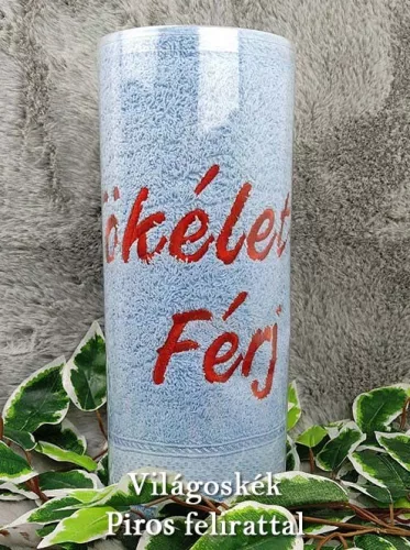 Ajándék_Férjnek_Tökéletes_Férj_törölköző_