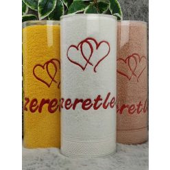 Szerelmes_törölköző_Szeretlek_hímzett_törölköző_