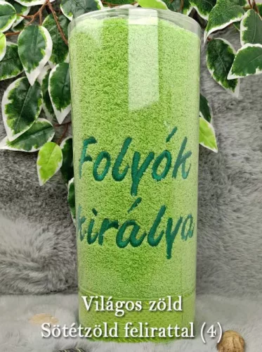 Folyók_Királya_feliratos_Hímzett_törölköző_