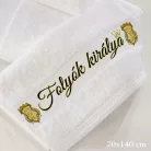 Folyók_Királya_törölköző_Ajándék_Horgásznak_