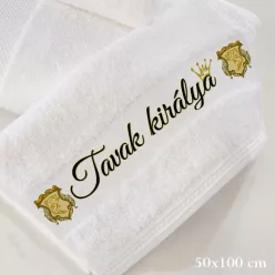 Tavak_Királya_törölköző_Ajándék_Horgásznak_