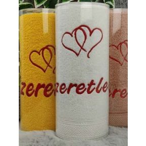 Hímzett törölközők