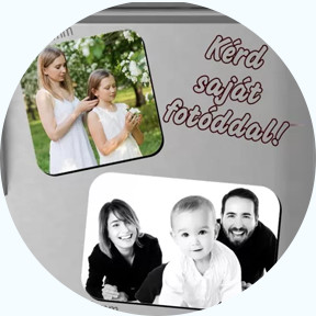 Egyedi fényképes, neves 