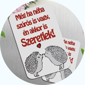 Feliratos hűtőmágnes