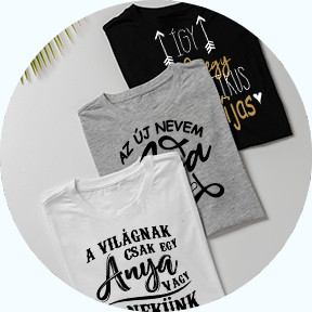 Női és férfi pólók
